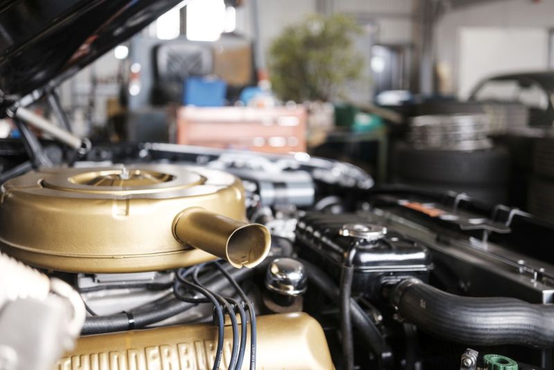 Motor eines Oldtimers